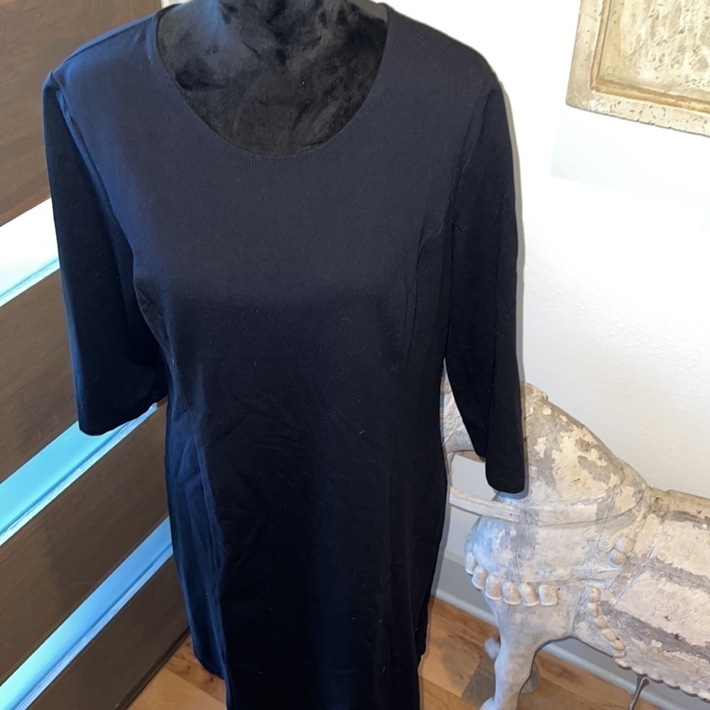 Liz Claiborne Studio little black dress Sz L
